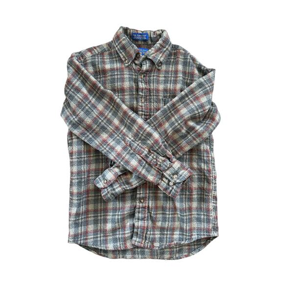 Pendleton Youth Wool Blend Flannel Shirt Size Small (10-12) - Picture 3 of 7